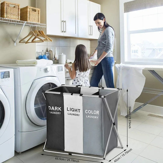 panier a linge 2 compartiment