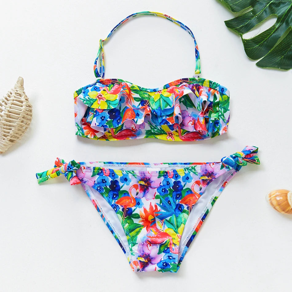 maillot de bain fille cygne