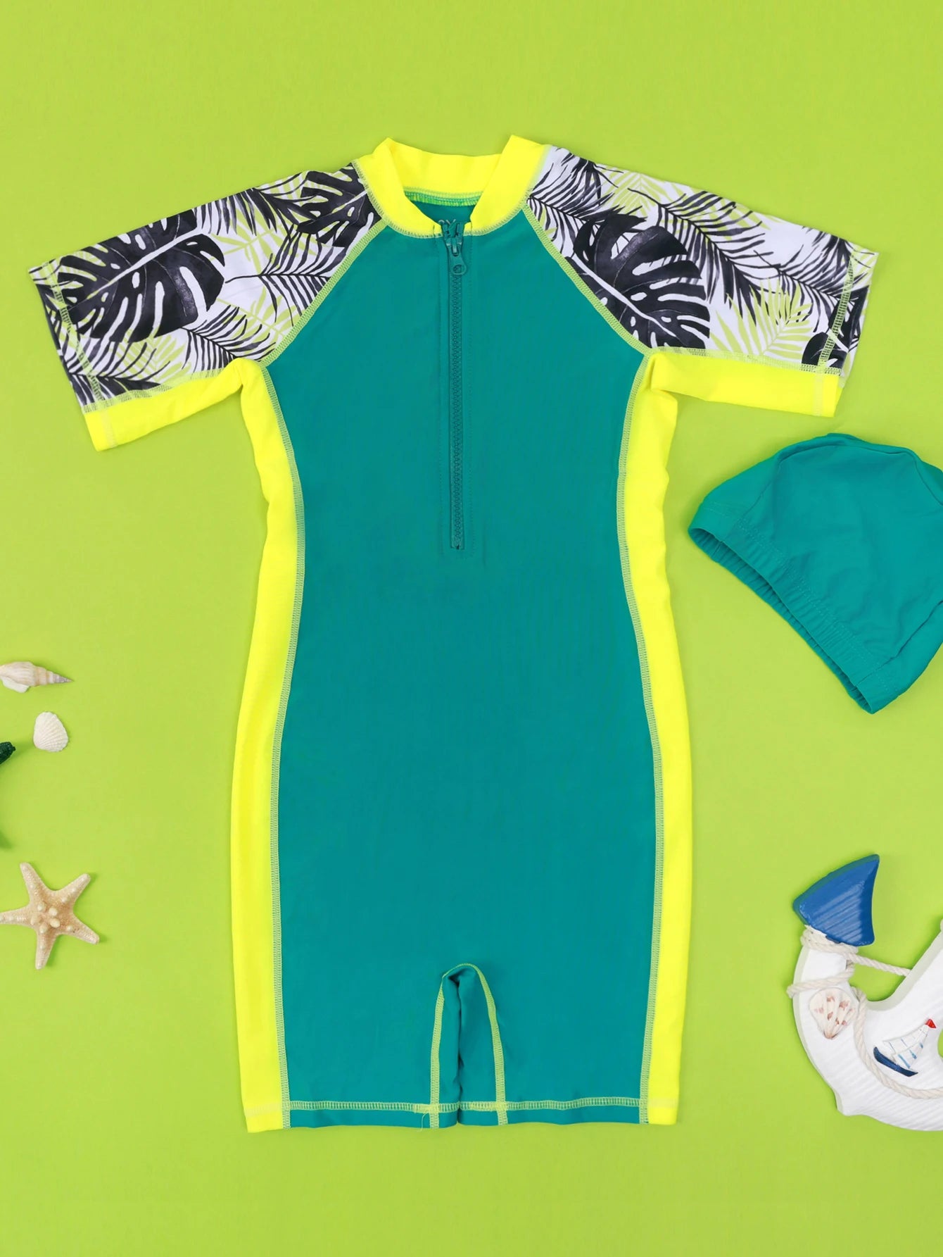 maillot de bain bebe garcon vert