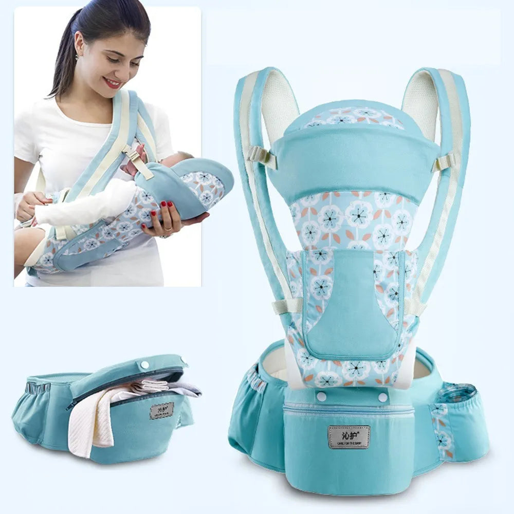 ergo porte bebe avec fleures
