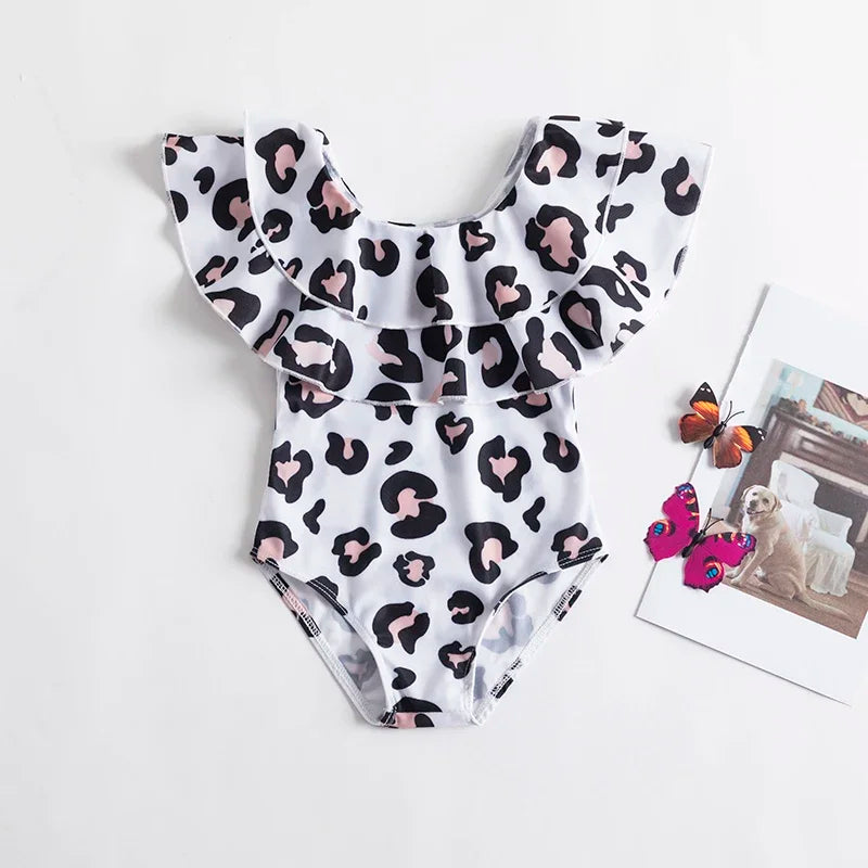 maillot de bain fille avec volant