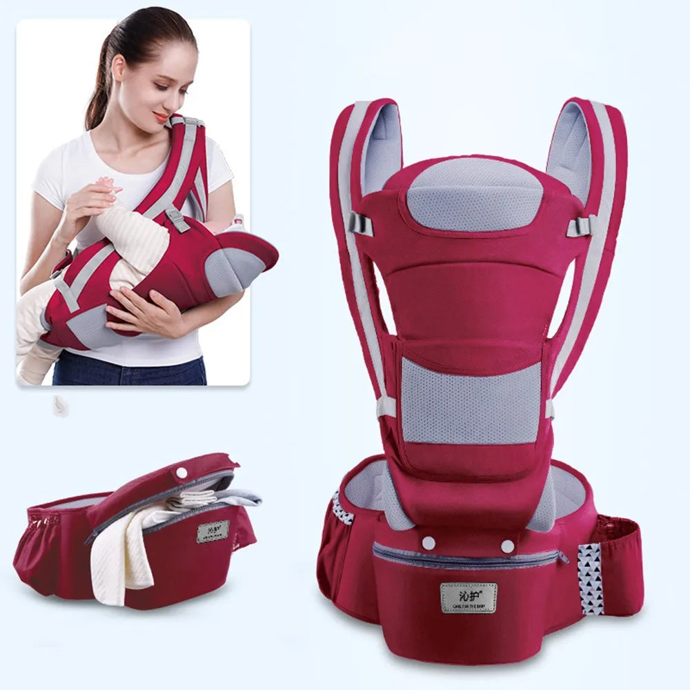 ergo porte bebe rouge