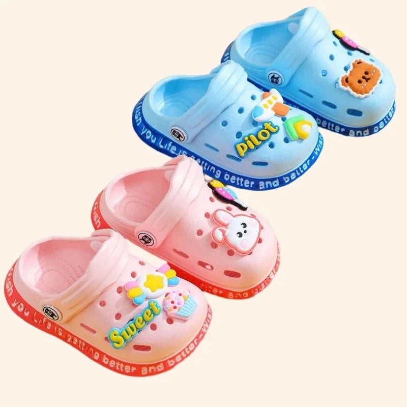 Sandales Bebe bleu et rose
