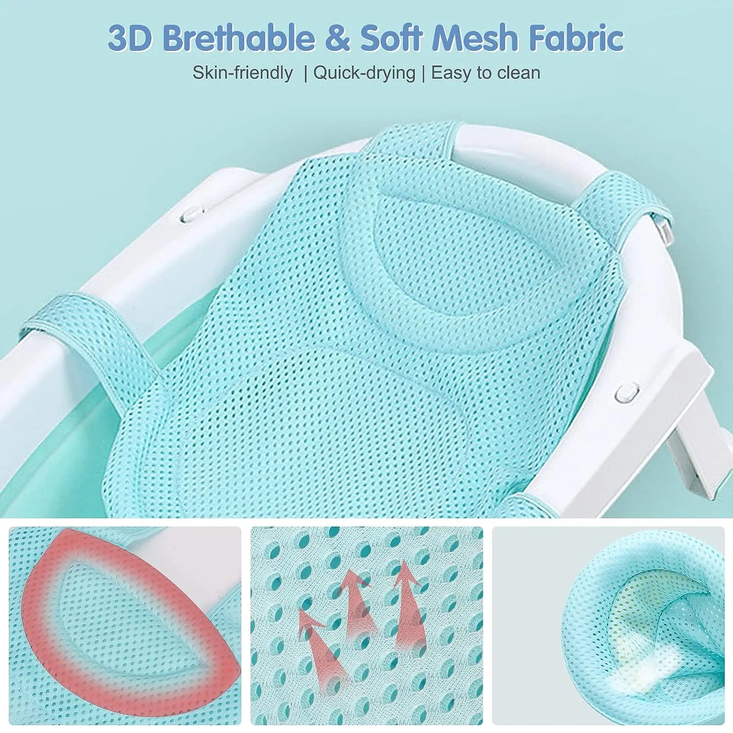 filet de bain bebe bleu