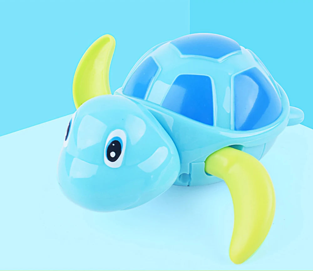 jouet baignoire bebe tortue bleu