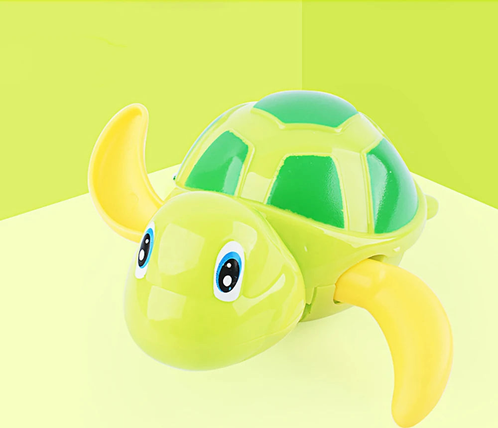 jouet baignoire bebe tortue vert
