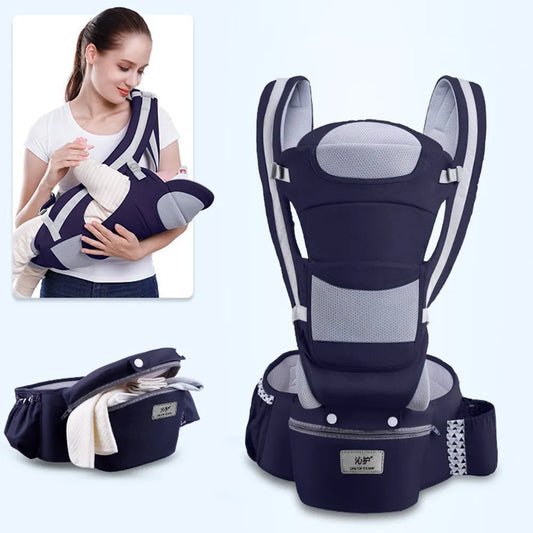 ergo porte bebe bleu foncé
