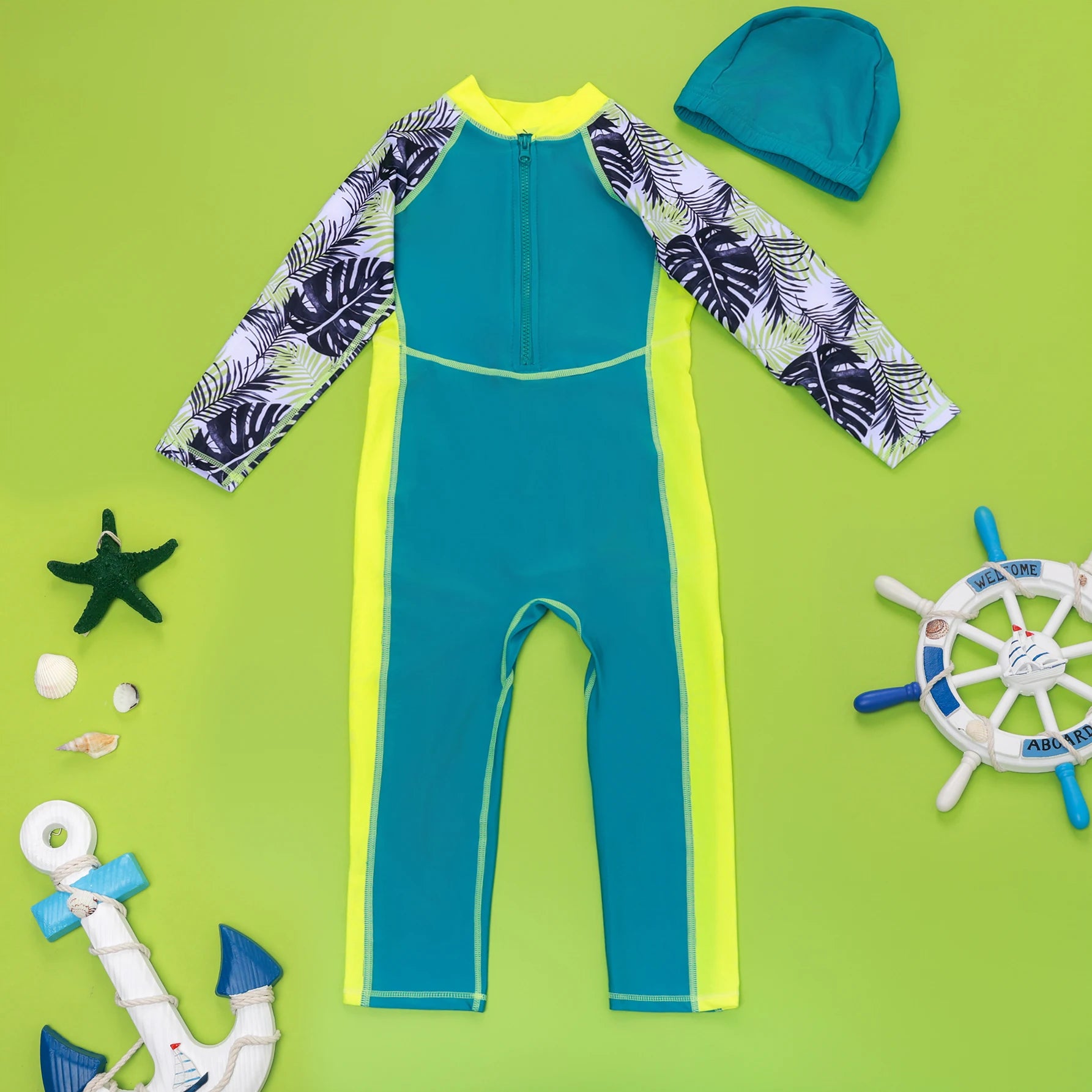 maillot de bain bebe garcon vue à plat