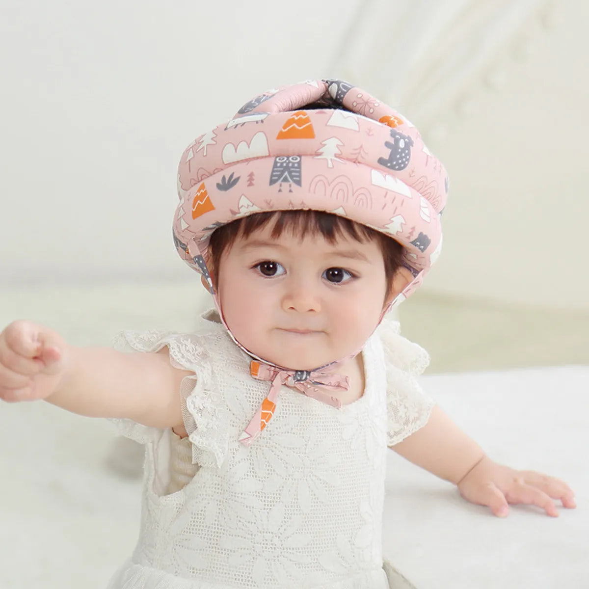 casque bebe rose