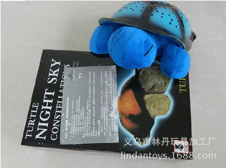 eilleuse tortue bleu