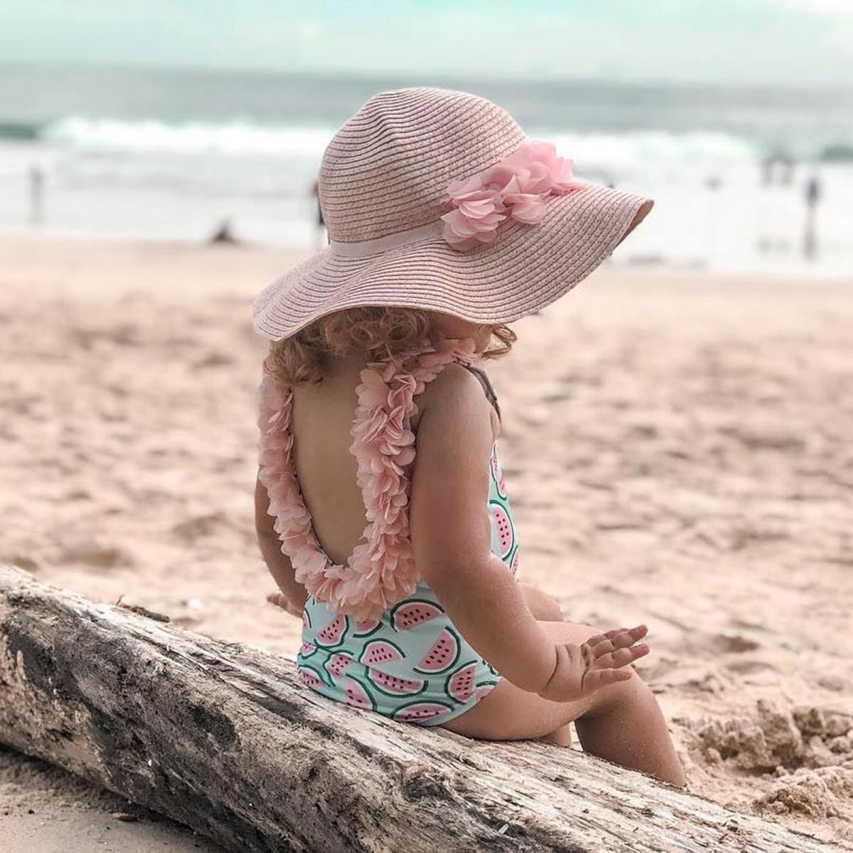 maillot de bain fille avec volant