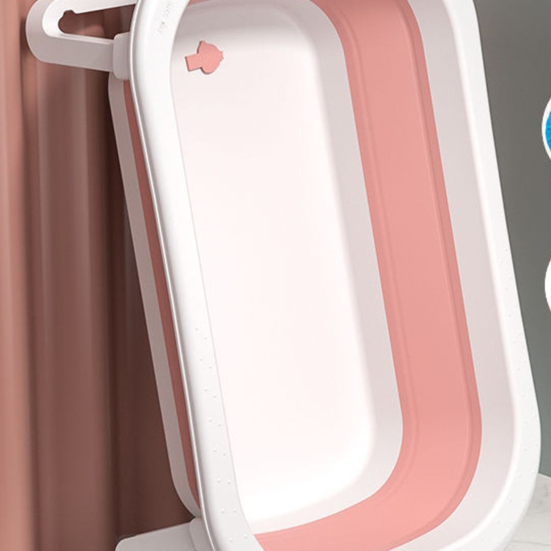 baignoire bébé pliable rose