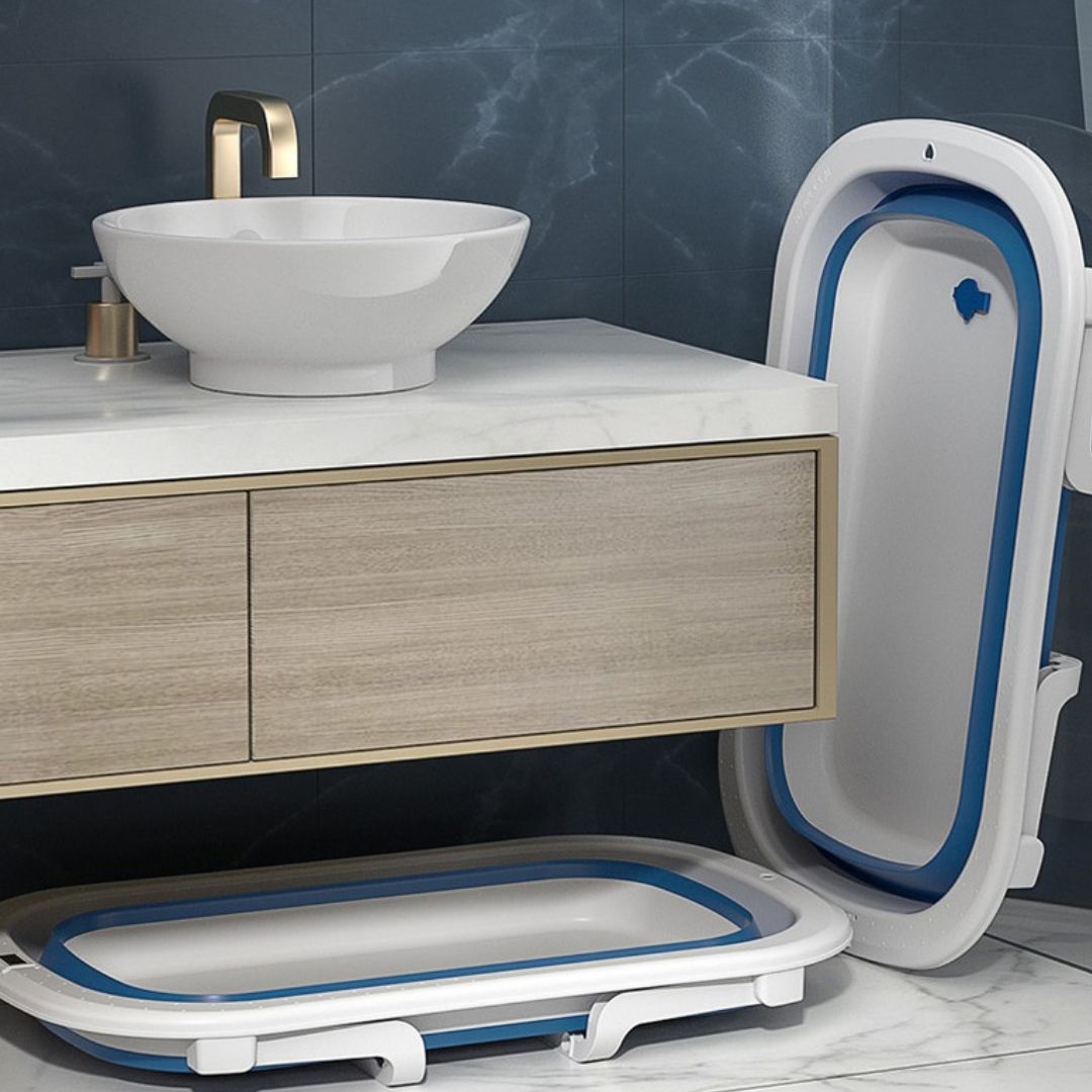 baignoire bébé pliable bien rangé