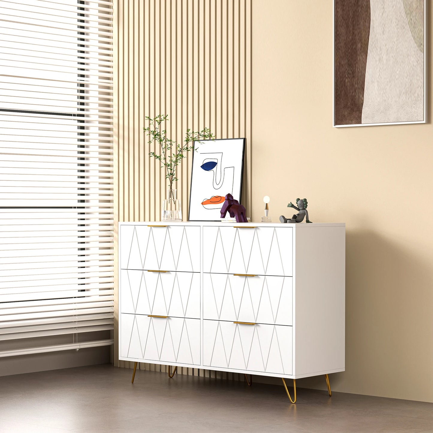 commode | armoire avec 6 tirroires de rangement âą