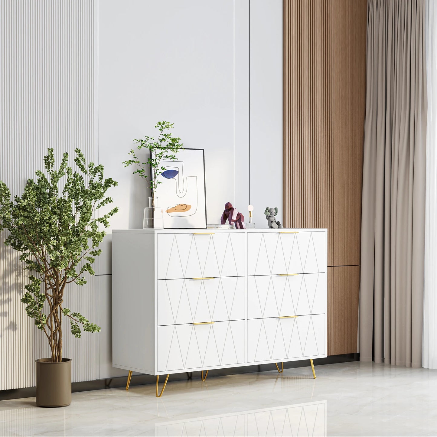 commode | armoire avec 6 tirroires de rangement âą
