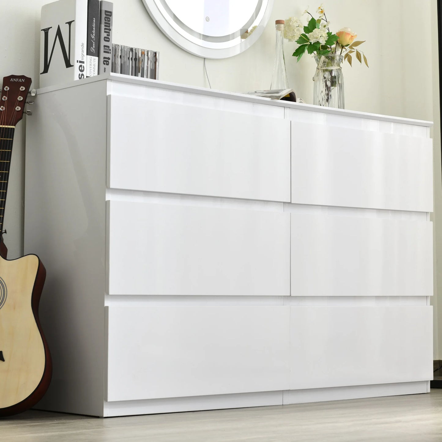 Commode Blanche | tirroire de rangement solide âą