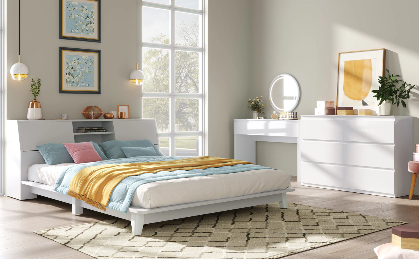 Commode Blanche | tirroire de rangement solide âą