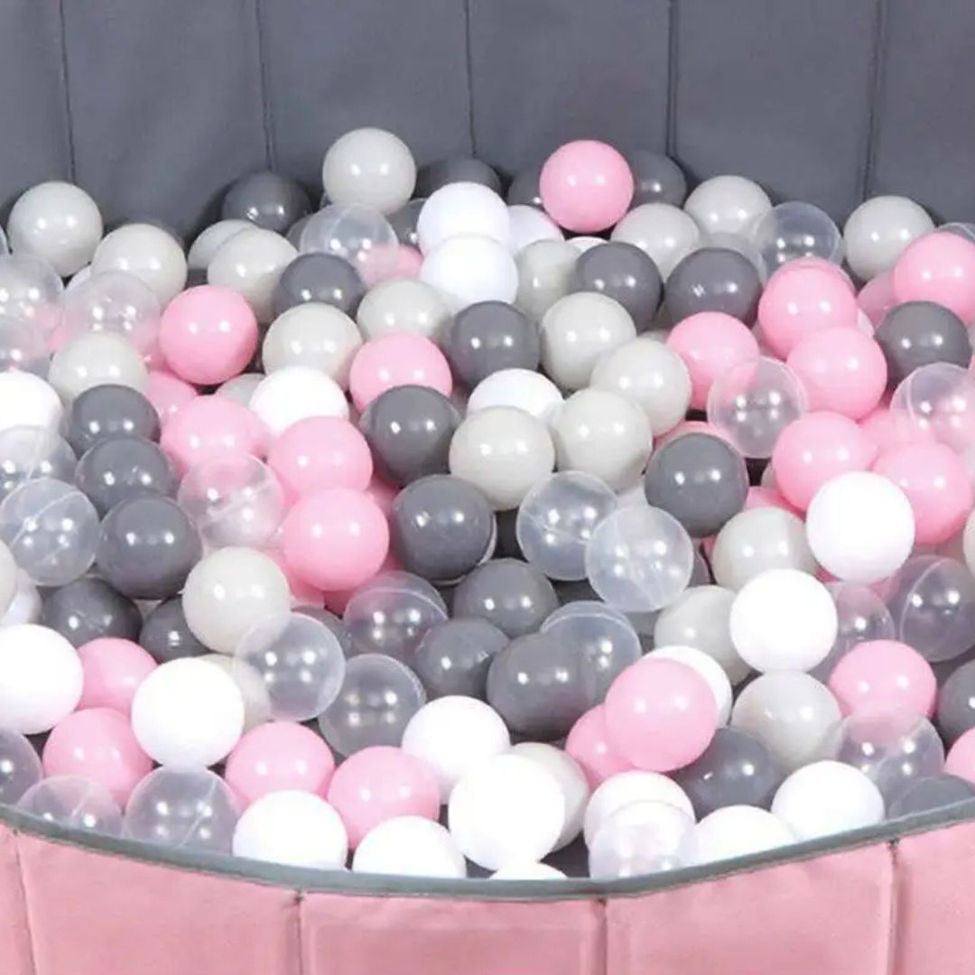 piscine a balle bebe rose
