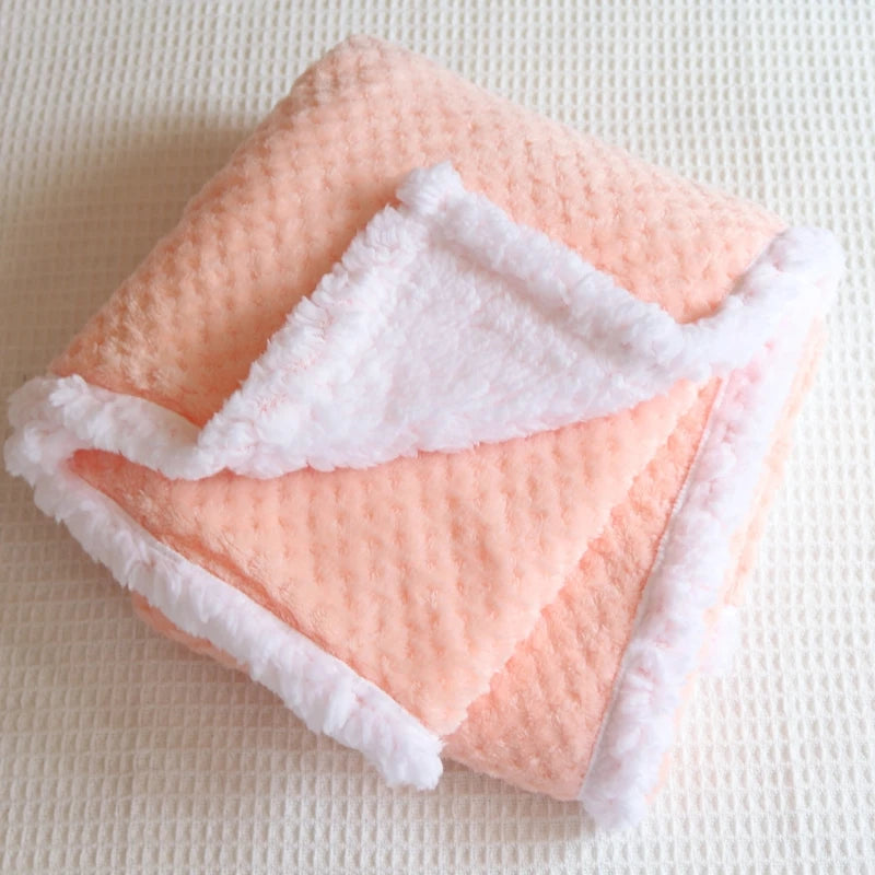 couverture bebe polaire | couverture en molleton corail âą