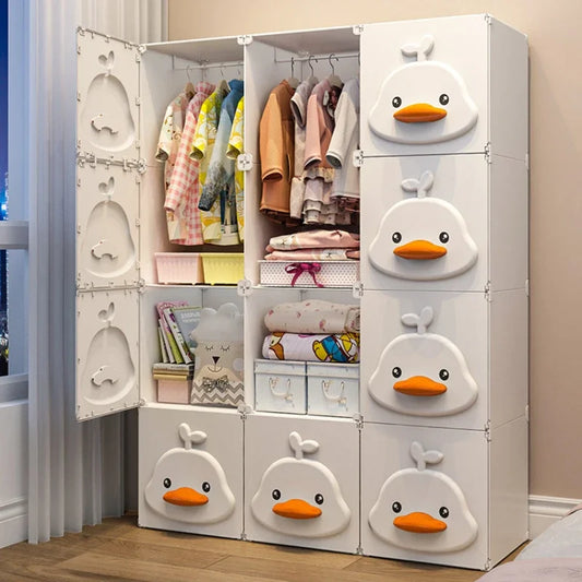 meuble de rangement enfant | Armoire Pliante Portable pour VĂȘtements de BĂ©bĂ© âą
