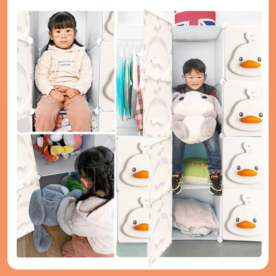 meuble de rangement enfant | Armoire Pliante Portable pour VĂȘtements de BĂ©bĂ© âą