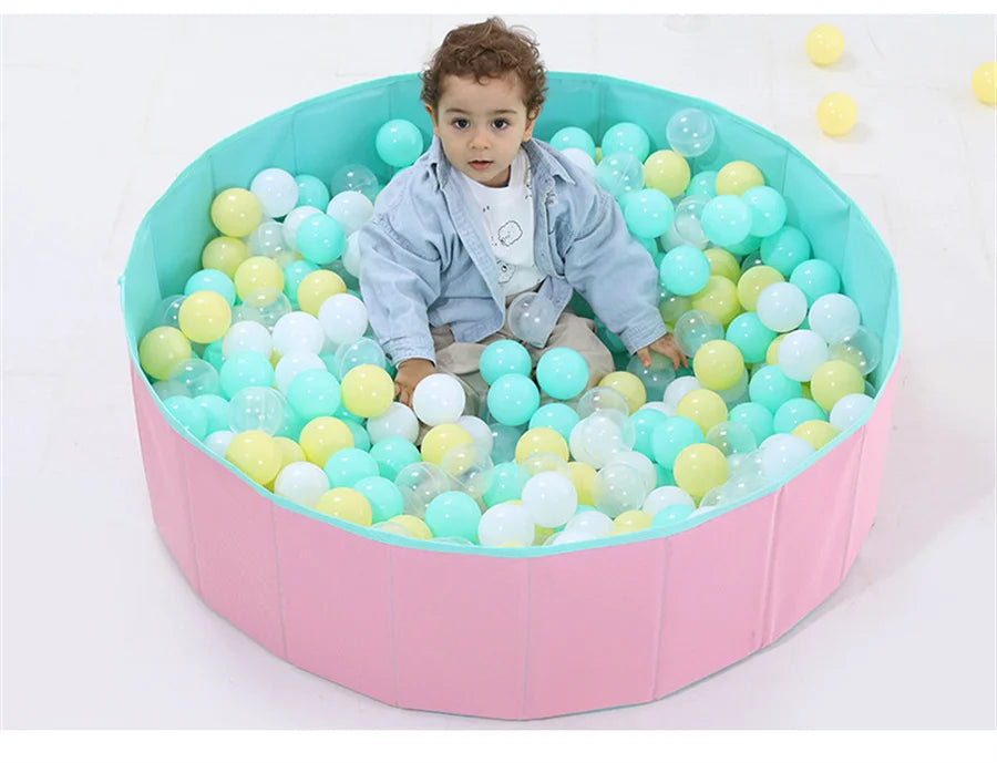 piscine a balle bebe rose