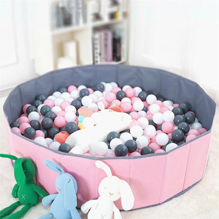 piscine a balle bebe rose