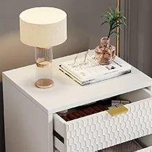 Table de Chevet Blanche  | petite table avec tirroire de rangement pour enfant ™