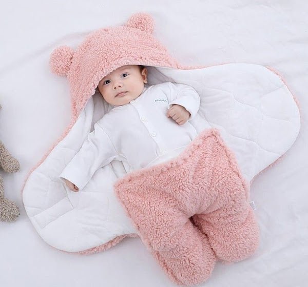 couverture d'emmaillotage rose