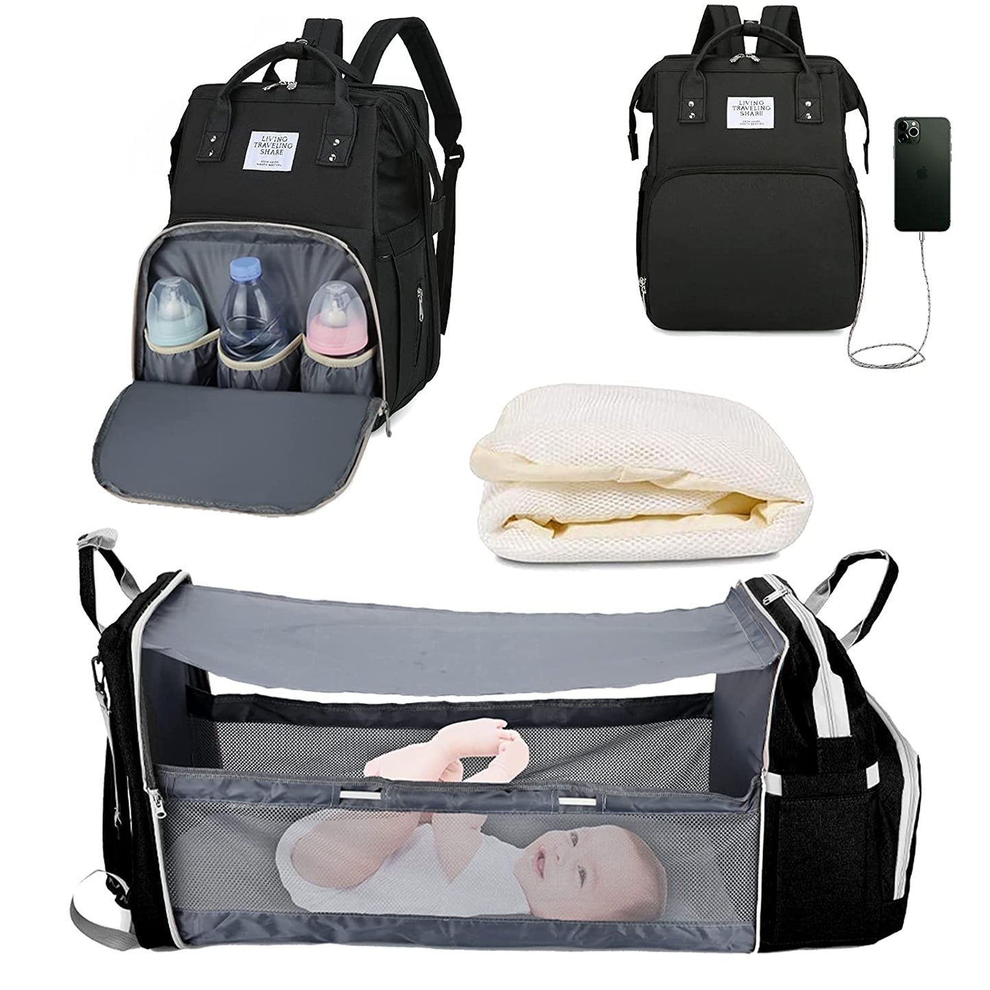 sac a langer noir