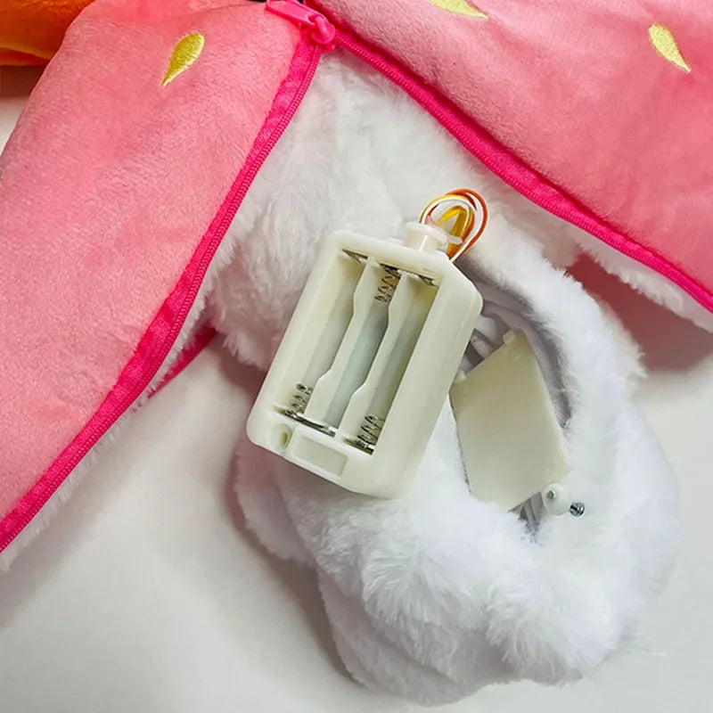 peluche lapin baterie