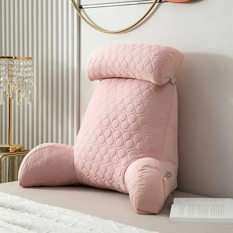 coussin lecture rose