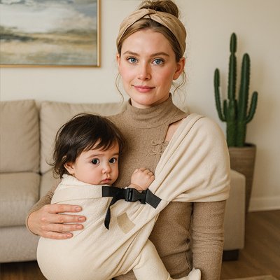 bebe porte en echarpe