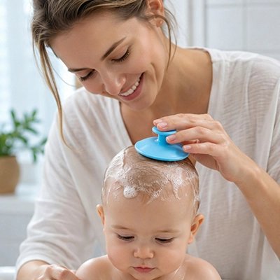 Brosse cheveux bebe