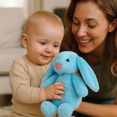 Lapin en peluche